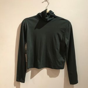 NWT Crop Green Turtleneck Aritzia Babaton